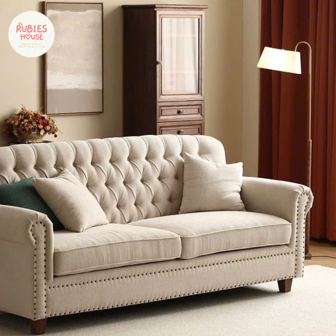Sofa cao cấp FARMHOUSE STYLE BILITE Bắc Âu Rubies House