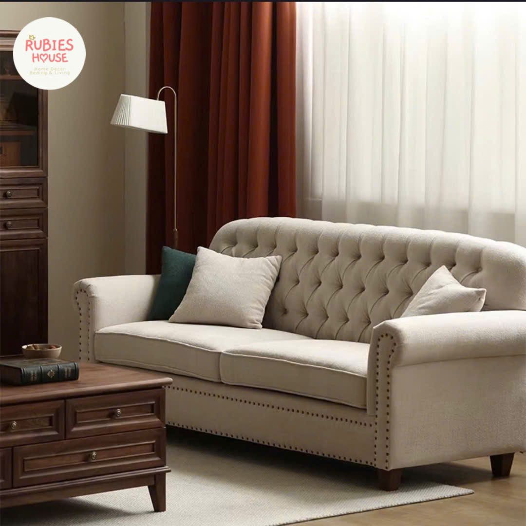 Sofa cao cấp FARMHOUSE STYLE BILITE Bắc Âu Rubies House