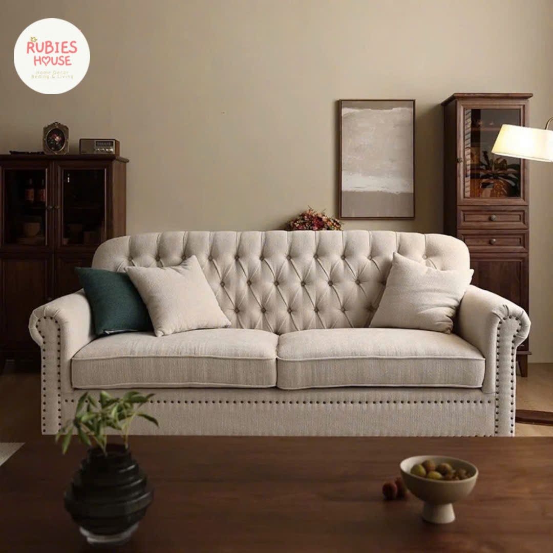 Sofa cao cấp FARMHOUSE STYLE BILITE Bắc Âu Rubies House