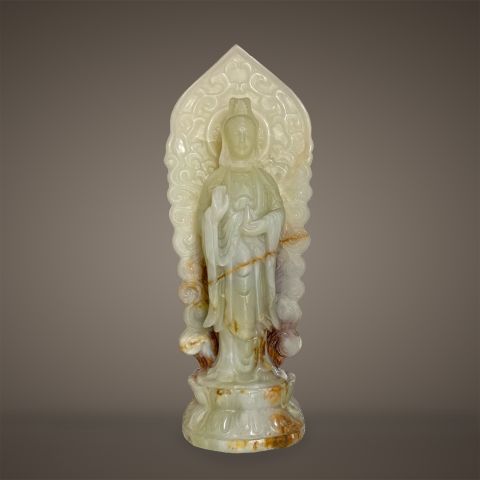 Tượng Phật Bà Quan Âm Đứng Ngọc Onyx