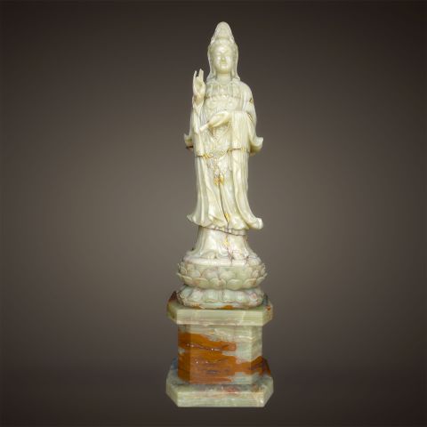 Tượng Phật Bà Quan Âm Đứng Ngọc Onyx