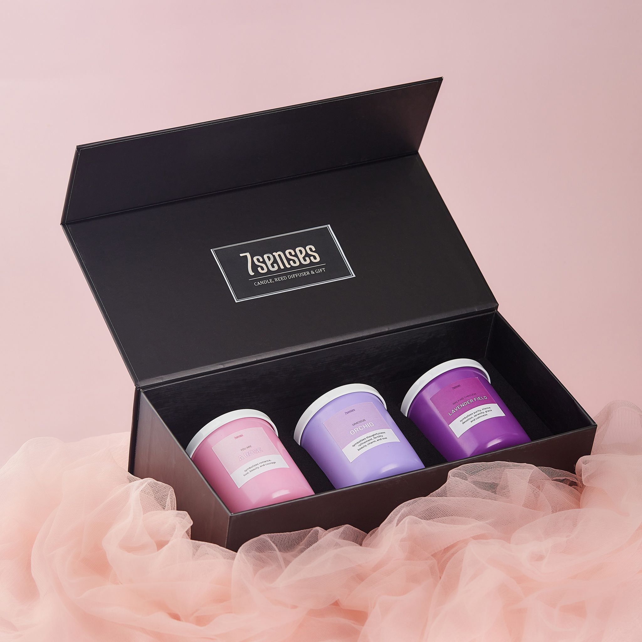 Set nến thơm 3 nến (Purple Edition)