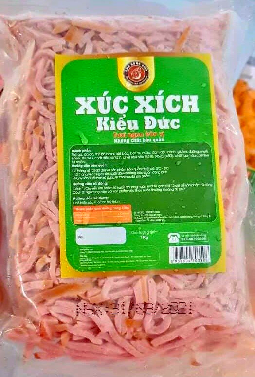  Xúc Xích Sợi Đức 500g 