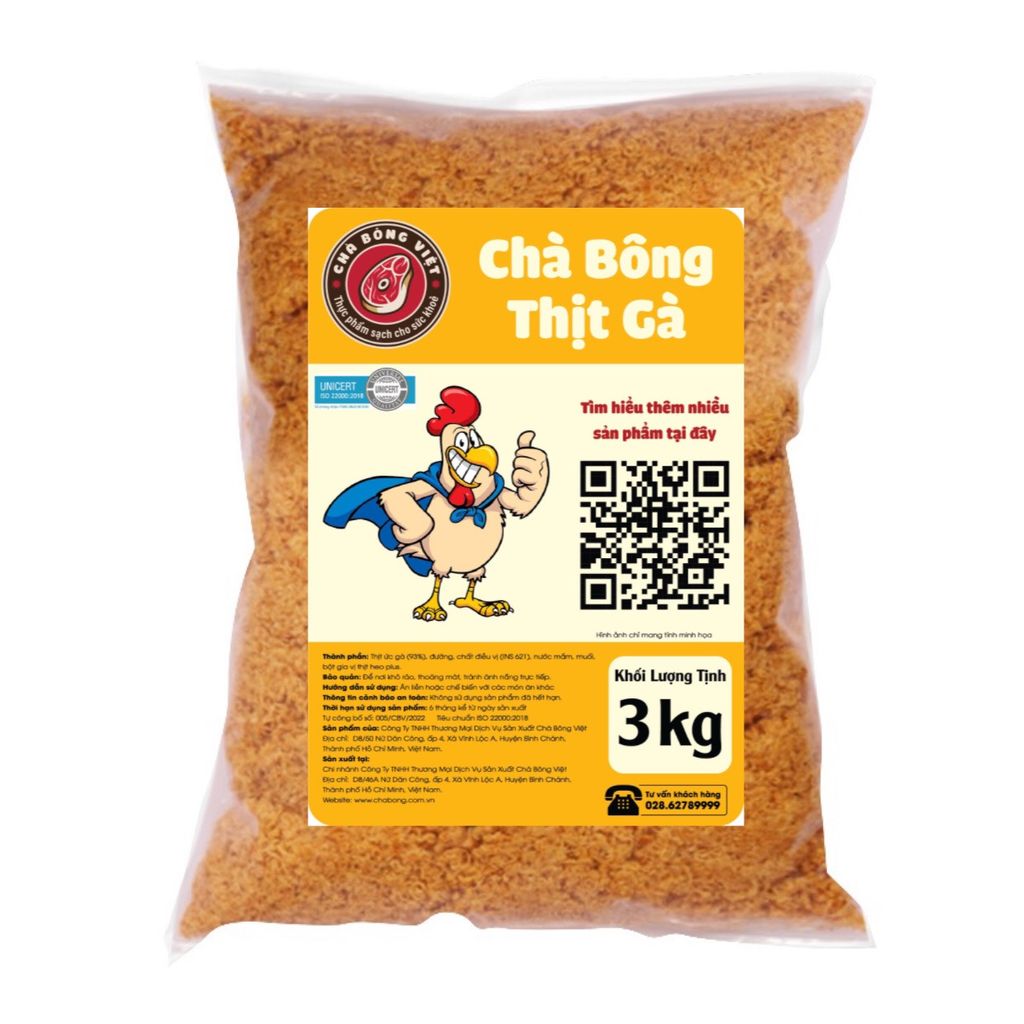  Chà Bông Thịt Gà 3kg 