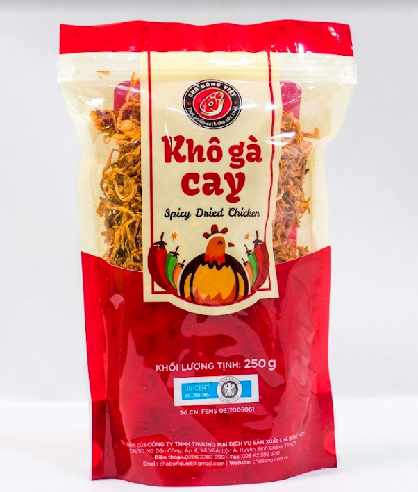  Khô gà cay gói 250g 