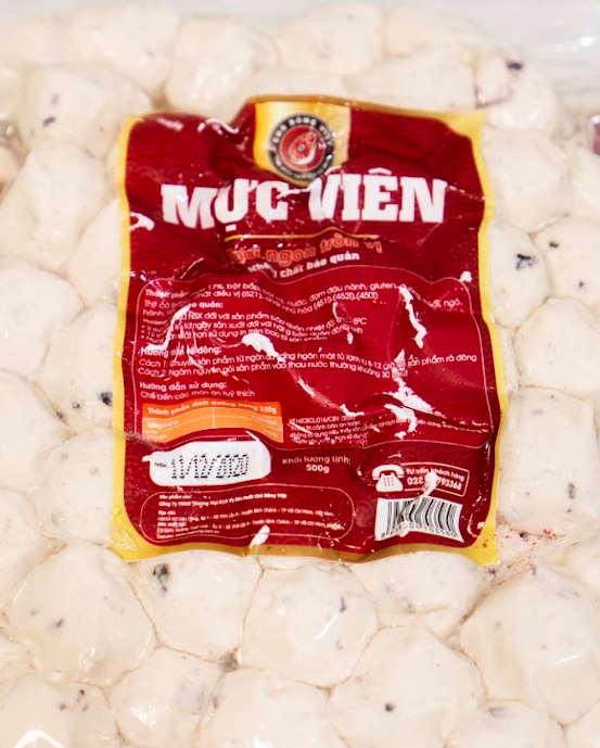  Mực viên 500g 