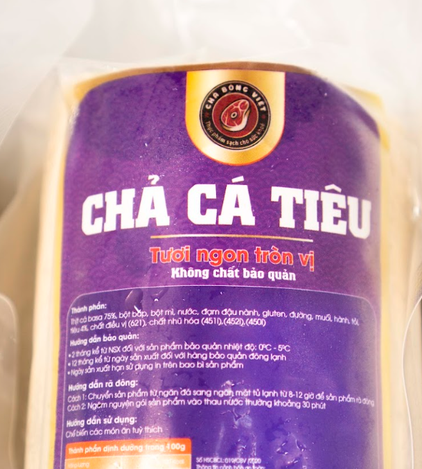 Chả cá tiêu 500g