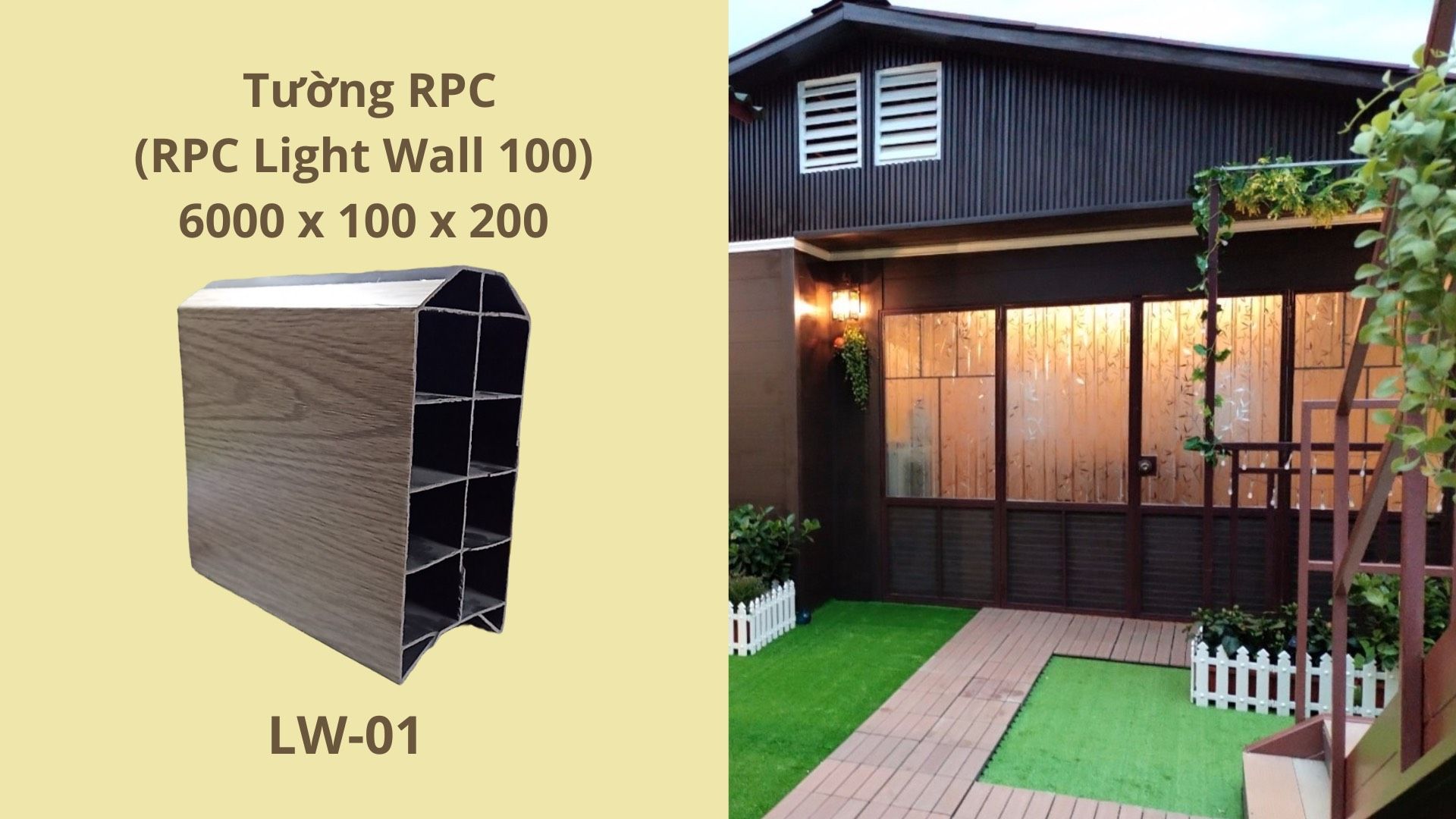 Thanh tường siêu nhẹ RPC LW-01