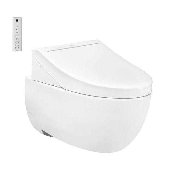  Bàn cầu treo tường giấu dây LP Series thế hệ mới, kèm nắp rửa điện tử WASHLET dòng C5 -  CW812REA#W TCF24460AAA#NW1 WH172AT TCA465 