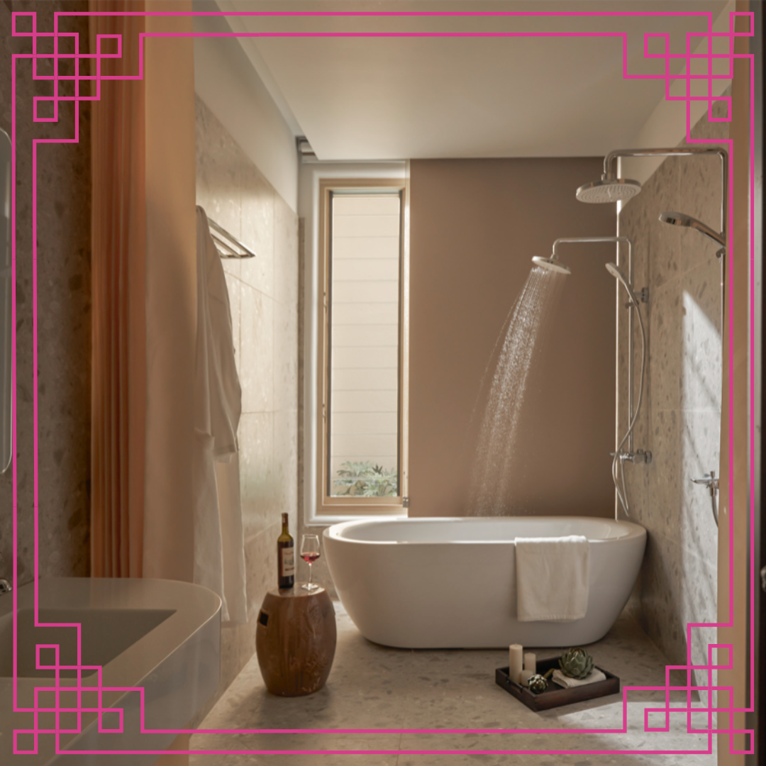 Màn rèm vải phòng tắm hoa sen tắm bồn Spa Shower Curtain
