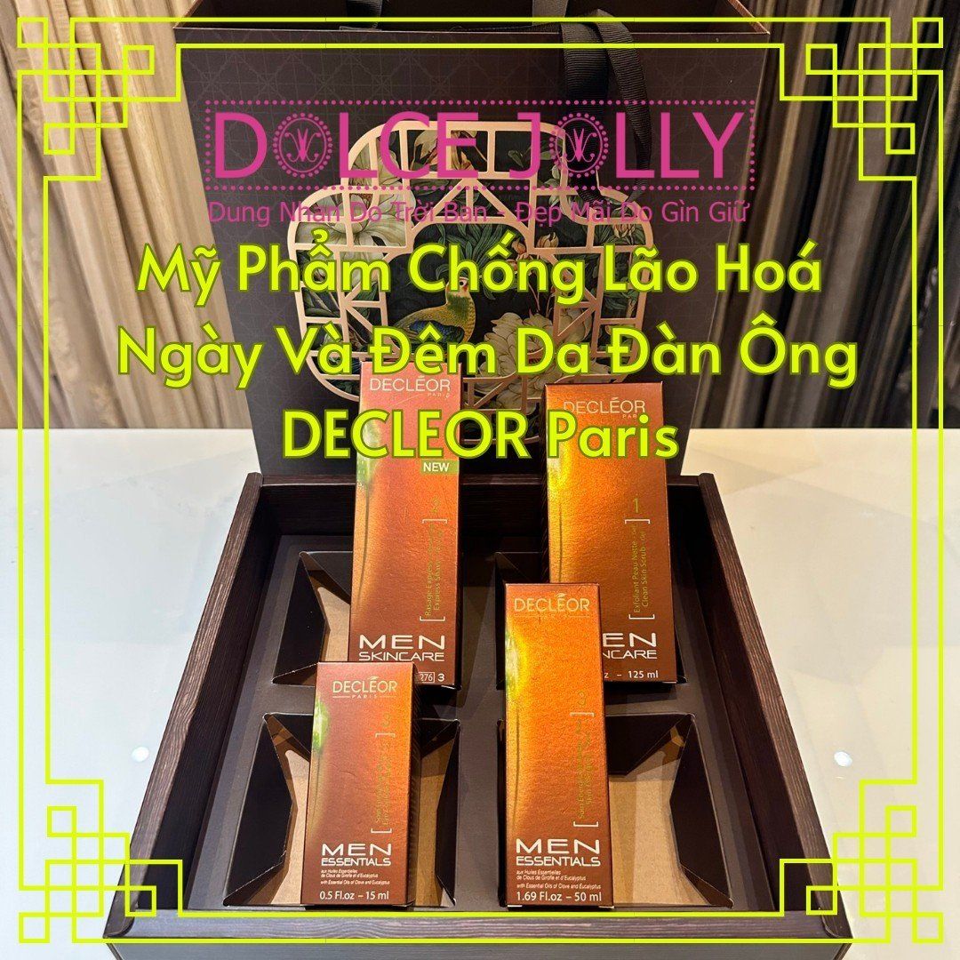 Hộp Quà Mỹ Phẩm Chống Lão Hoá Ngày Và Đêm Da Đàn Ông DECLEOR Paris