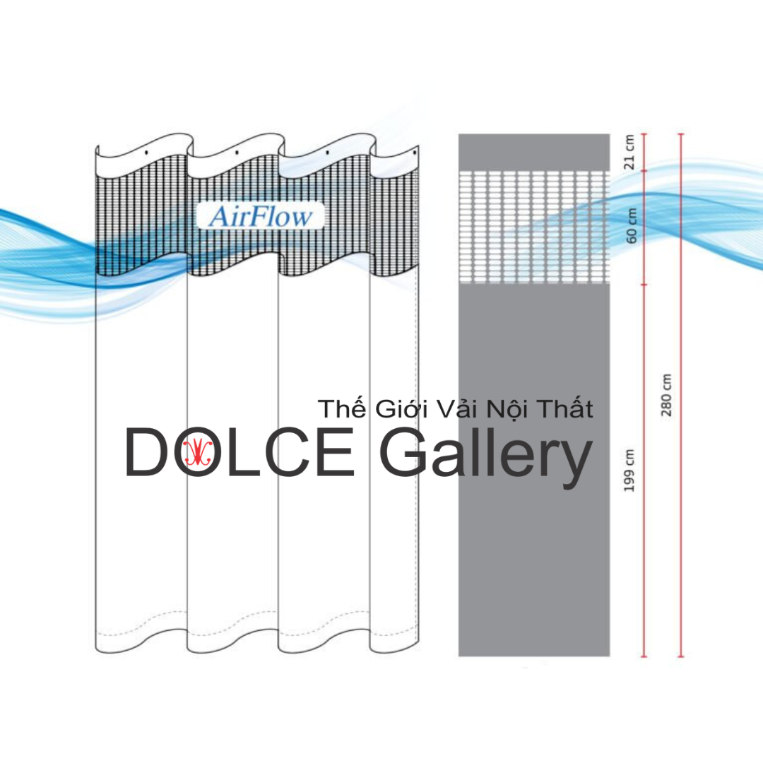 Màn rèm nội thất spa phong cách hiện đại DOLCE CASA 2024