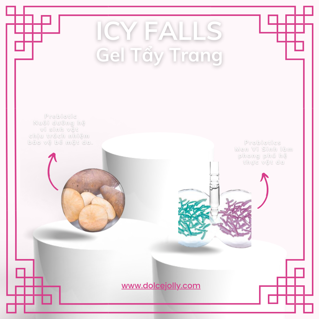 Gel tẩy trang makeup nhẹ đặc biệt làm mát da khô ICY Falls VALMONT