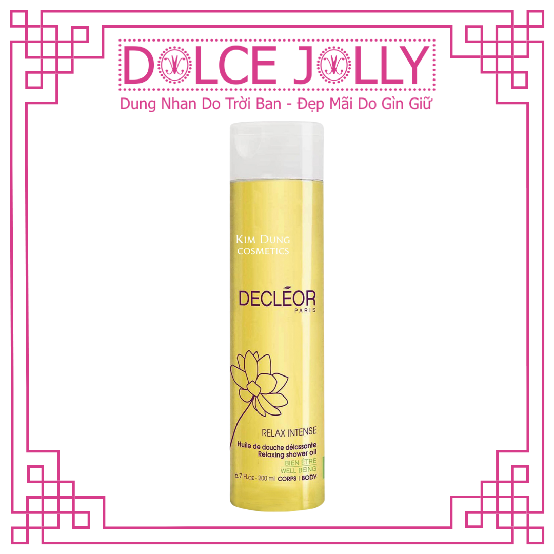 Dầu tắm giúp cơ thể kéo dài thư giãn thoải mái Relax Intense Decleor