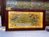  Tranh đồng Thuận buồm xuôi gió dát vàng bạc 90x170 cm mẫu 5 