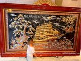  Tranh đồng Thuận buồm xuôi gió đồng đỏ dát 155x255 cm 