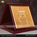  Hộp quà tặng Khuê Văn Các 23x23cm mạ vàng 
