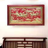  Tranh đồng Mã đáo thành công đồng vàng dát vàng 72x112cm 