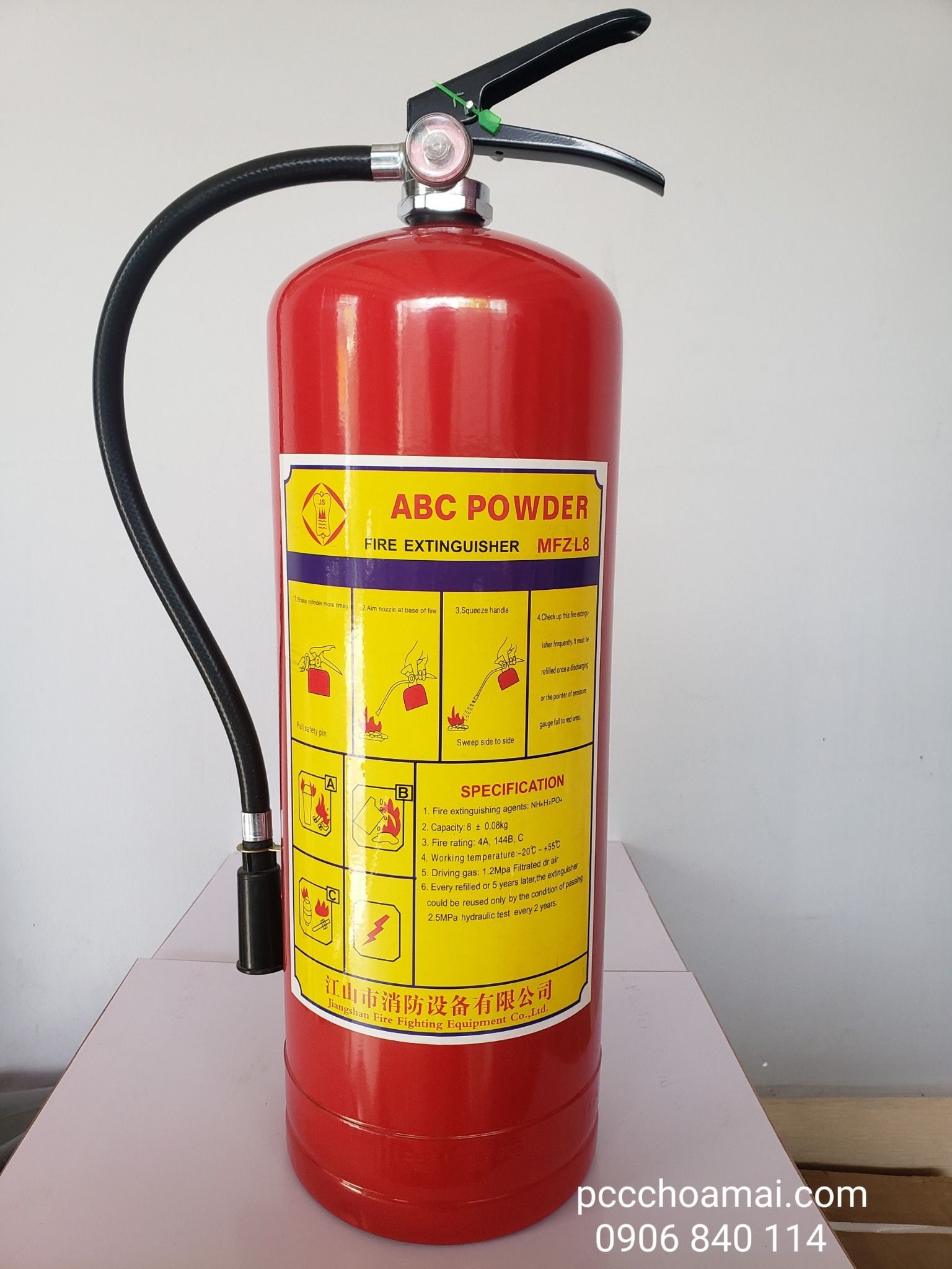 Bình chữa cháy bột ABC 8kg - MFZL8 (TQ)