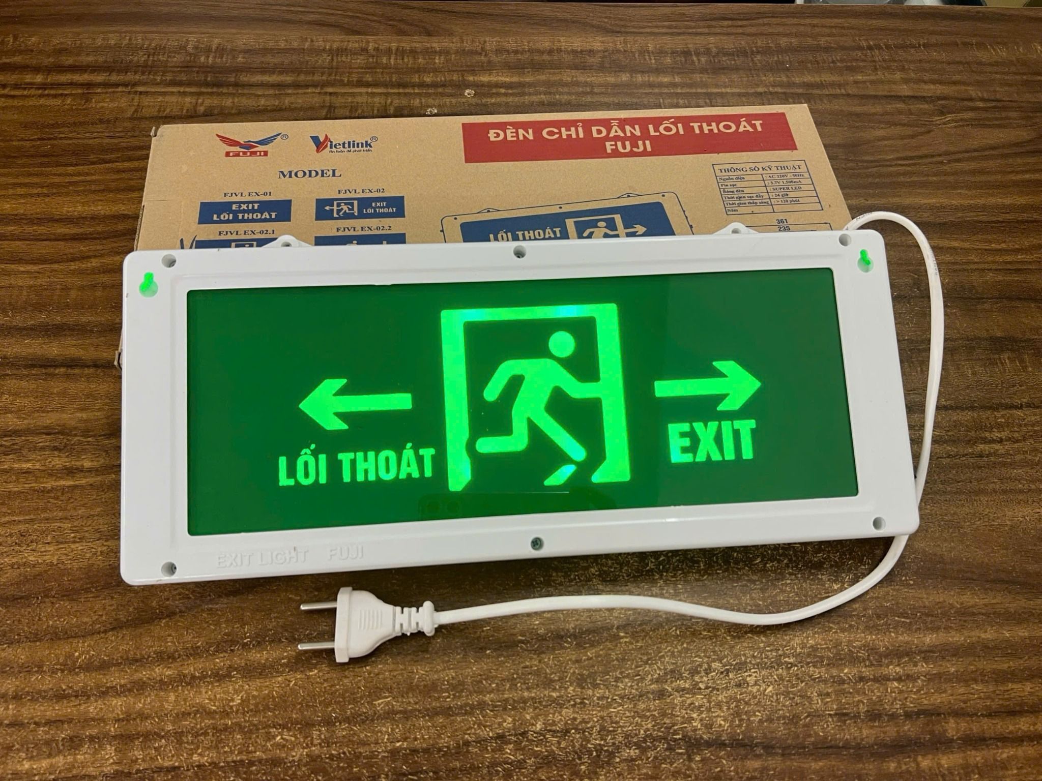 Đèn exit Fuji (VN) - Có tem kiểm định