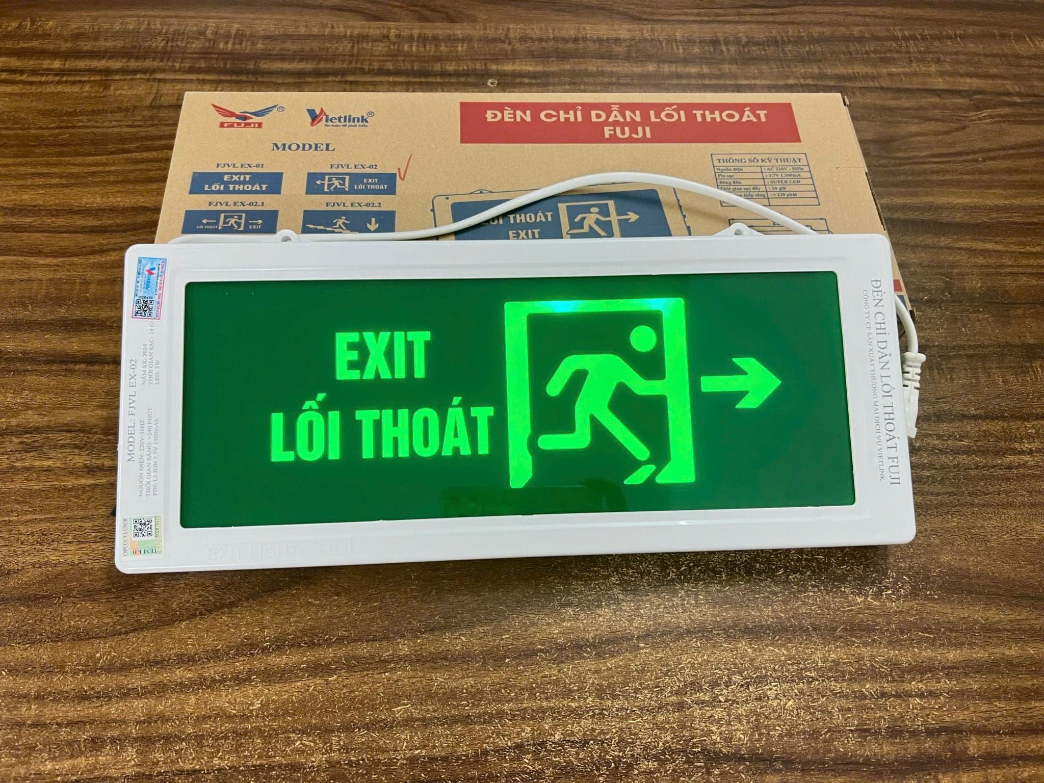 Đèn exit Fuji (VN) - Có tem kiểm định