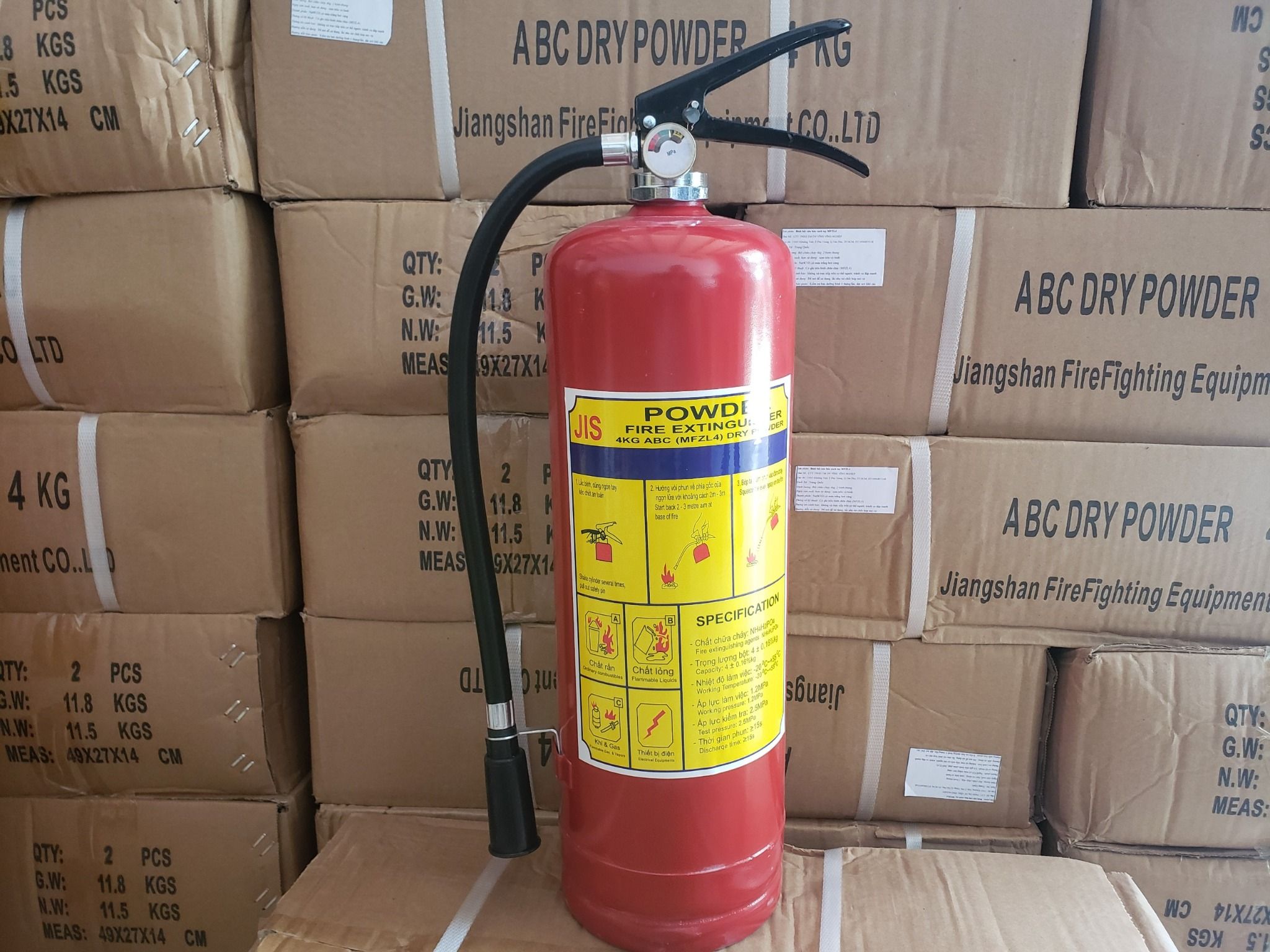 Bình chưa cháy bột ABC 4kg-MFZL4 (TQ)