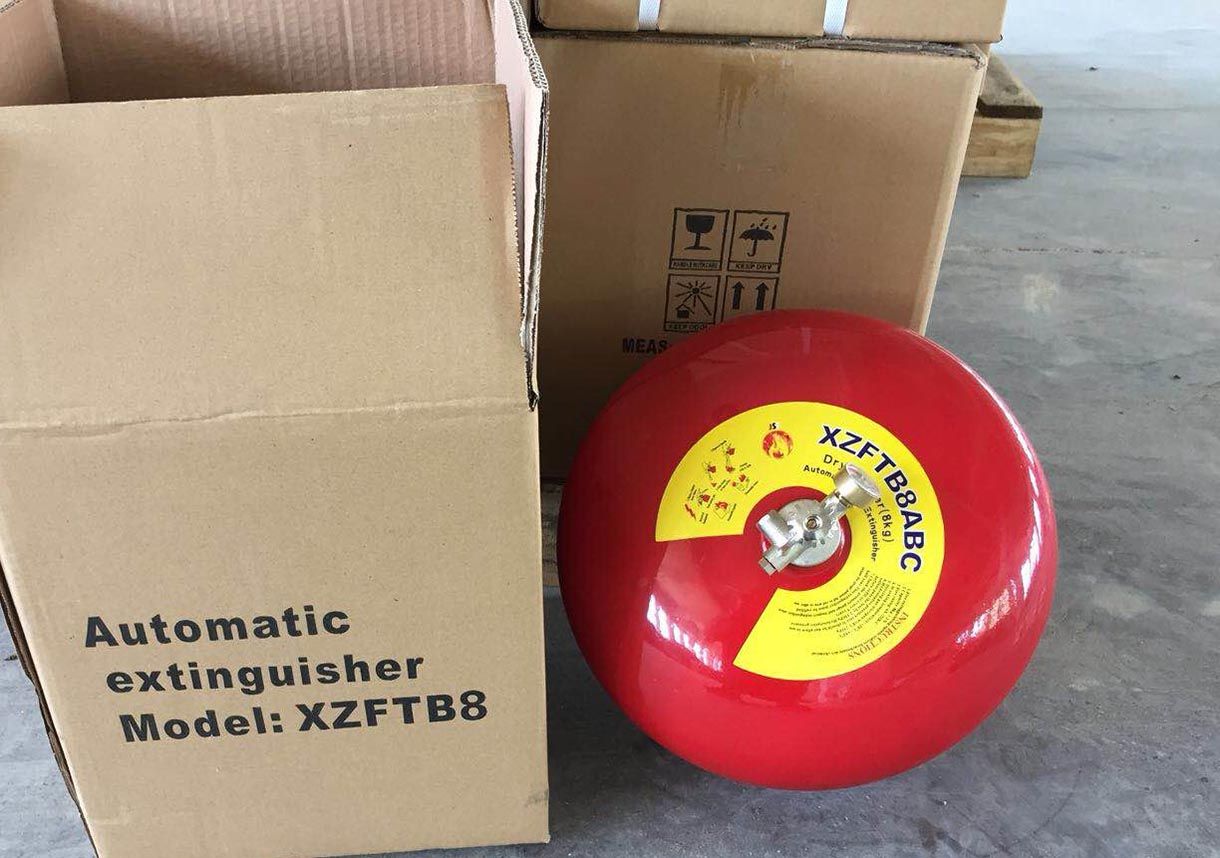 Bình cầu chữa cháy tự động bột ABC - 8kg - XZFTB8 (TQ)