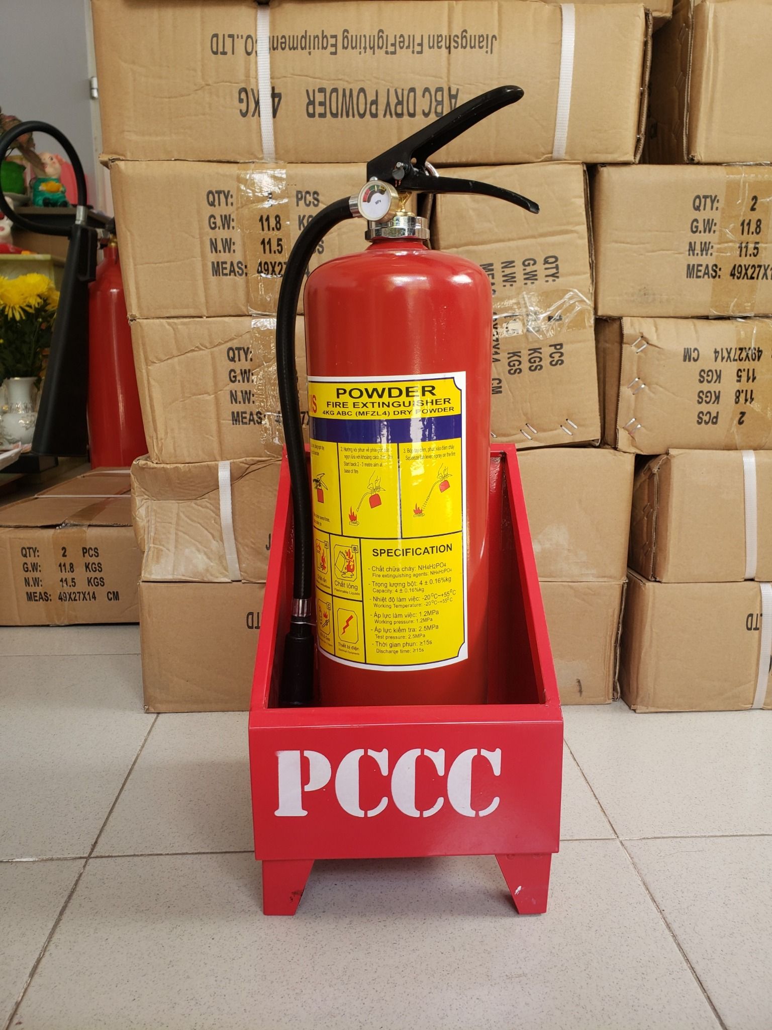 Kệ đựng 1 bình chữa cháy