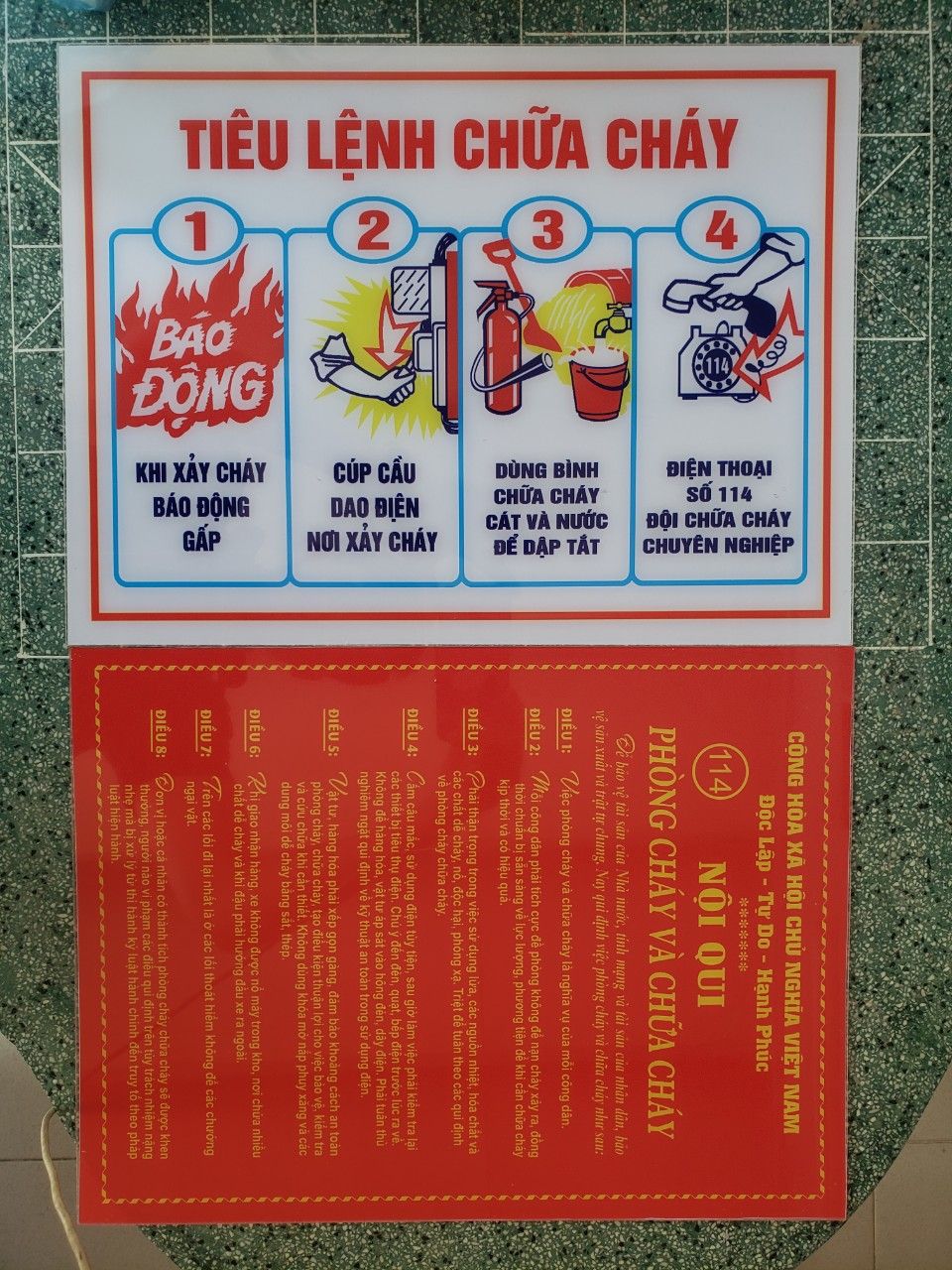Nội Quy +Tiêu Lệnh (Mica)