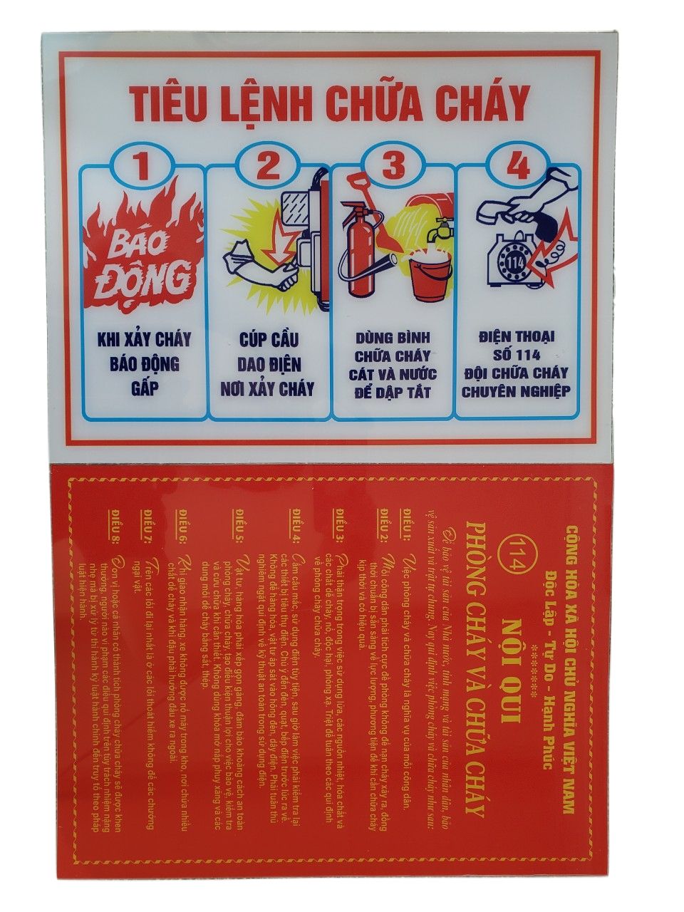 Nội Quy +Tiêu Lệnh (Mica)