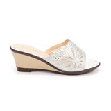 Dép nữ Hanatabi quai lưới đính đá đế xuồng siêu nhẹ cao 7cm mã HNDEL7F944 (Size 35 -> 39)