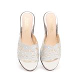 Dép nữ Hanatabi quai lưới đính đá đế xuồng siêu nhẹ cao 7cm mã HNDEL7F944 (Size 35 -> 39)