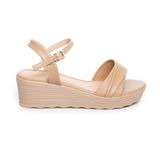 Sandal nữ Hanatabi quai ngang 2 xếp đế xuồng siêu nhẹ cao 5cm hậu c mã HNSD5F968 (Size 36 -> 40)