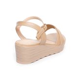 Sandal nữ Hanatabi quai ngang 2 xếp đế xuồng siêu nhẹ cao 5cm hậu c mã HNSD5F968 (Size 36 -> 40)