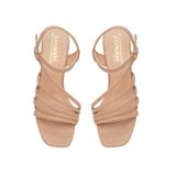 Sandal nữ Hanatabi 4 quai chéo mũi vuông gót cao 5cm hậu c đế TA cao cấp chống trơn trượt mã HNSDG5F870 (Size 35 -> 41)