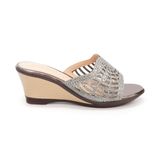 Dép nữ Hanatabi quai lưới đính đá đế xuồng siêu nhẹ cao 7cm mã HNDEL7F942 (Size 35 -> 39)