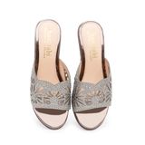 Dép nữ Hanatabi quai lưới đính đá đế xuồng siêu nhẹ cao 7cm mã HNDEL7F944 (Size 35 -> 39)