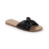 Dép nữ quai ngang nơ chéo đế cao 1 cm HNDE1F170 ( Size 35 -> 39)