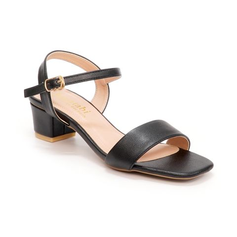 giày sandal nữ cao gót 3cm Hanatabi quai ngang mũi vuông hậu c đế TA bigsize (35-41) mã HNSDG3F875