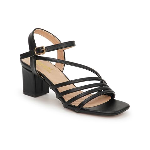 giày sandal nữ cao gót 5cm Hanatabi quai chéo mũi vuông hậu thun đế TA bigsize (35-41) mã HNSDG5F870