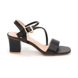 Sandal nữ Hanatabi bản ngang 2 quai chéo khóa mũi vuông gót cao 5cm hậu c mã HNSDG7F896 (Size 35 -> 41)