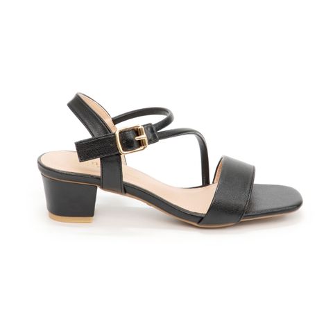 giày sandal nữ cao gót 3cm Hanatabi quai ngang mũi vuông hậu c đế TA bigsize (35-41) mã HNSDG3F895