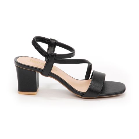 Giày Sandal Nữ Cao Gót 5cm Hanatabi Quai Ngang Mũi Vuông Hậu Thun Đế TA Bigsize (35-41) mã HNSDT5F775