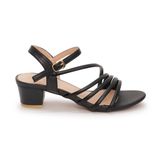 Sandal nữ Hanatabi 4 quai chéo gót cao 3cm hậu c đế TA cao cấp chống trơn trượt mã HNSDG3F885 (Size 35 -> 41)