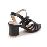 Sandal nữ Hanatabi 4 quai chéo gót cao 5cm hậu c đế TA cao cấp chống trơn trượt  mã HNSDG5F886 (Size 35 -> 41)