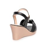 Sandal nữ Hanatabi quai nơ đính đá đế xuồng siêu nhẹ cao 7cm mã HNSDX7F1018 (Size 35 -> 39)