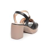 Sandal nữ Hanatabi đế PU siêu nhẹ cao 7cm quai xương cá hở mũi hậu c mã HNSDG7F965 (Size 35 -> 39)