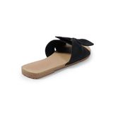 Dép nữ quai ngang nơ chéo đế cao 1 cm HNDE1F170 ( Size 35 -> 39)