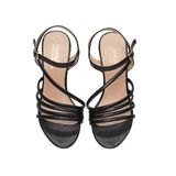 Sandal nữ Hanatabi 4 quai chéo gót cao 5cm hậu c đế TA cao cấp chống trơn trượt  mã HNSDG5F886 (Size 35 -> 41)