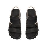 Sandal nữ Hanatabi 2 lớp quai bản ngang may liền đế cao 3cm mã HNSD3F866 (Size 35 -> 39)